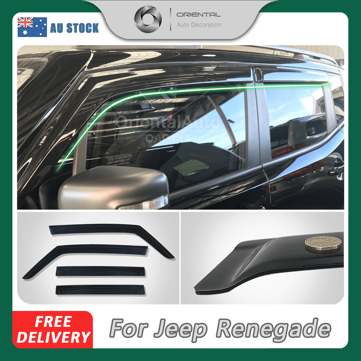 Weather Shields for Jeep Renegade 2015-2017
