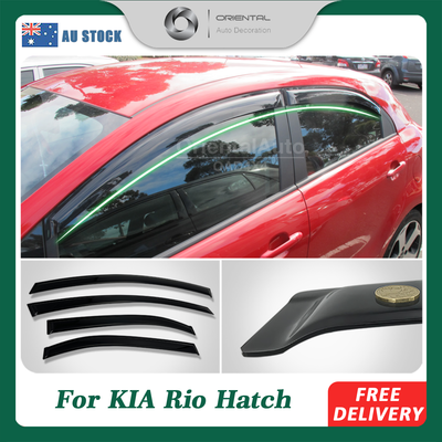 Luxury Weathershields Weather Shields Window Visor For Kia Rio UB Series Hatch 2011-2016