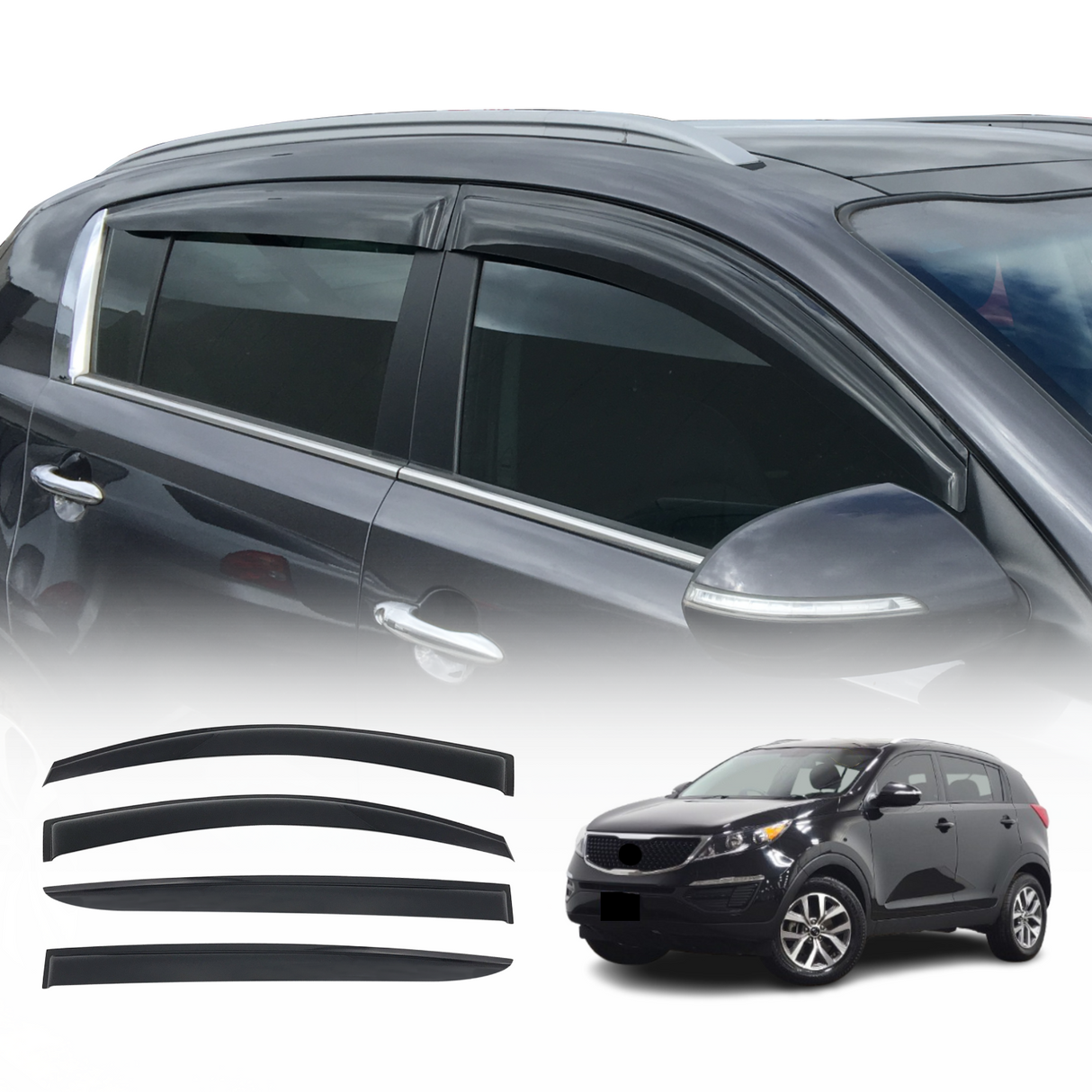 Weather Shields for KIA Sportage SL Series 2010-2015