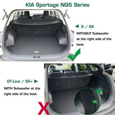 3D TPE Boot Mat for KIA Sportage NQ5 series S / SX 2021-Onwards Cargo Mat Trunk Mat Boot Liner