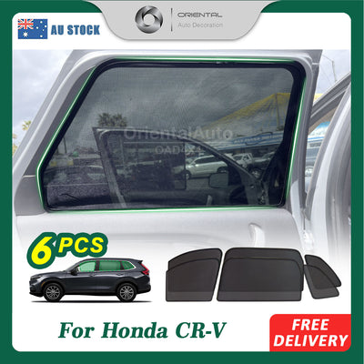 6PCS Magnetic Sun Shade for Honda CRV CR-V RS Series 2023+ Window Sun Shades UV Protection Mesh Cover