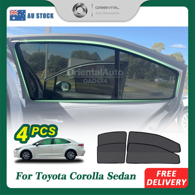 4PCS Magnetic Sun Shade for Toyota Corolla Sedan 2019+ Window Sun Shades UV Protection Mesh Cover