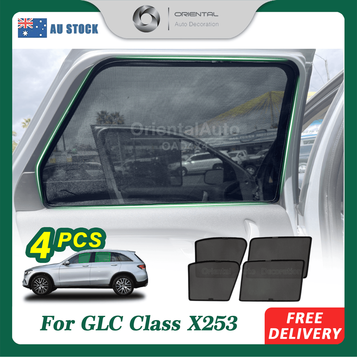 Magnetic Window Sun Shade for Mercedes-Benz GLC-Class X253 2015-2022