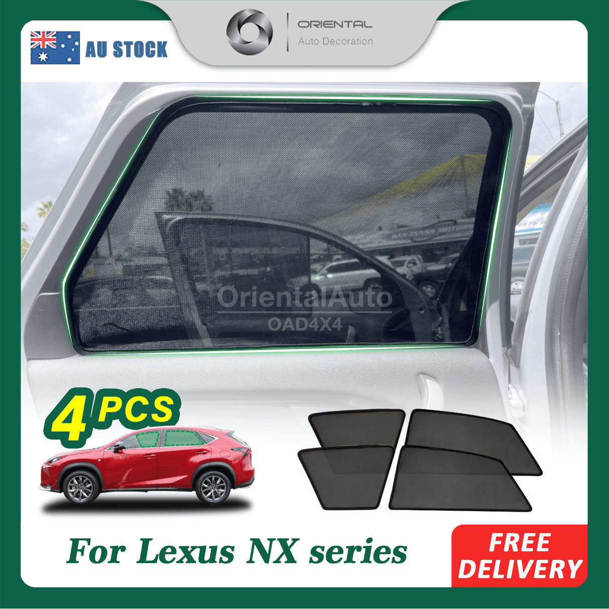 Magnetic Window Sun Shade for Lexus NX Series 2014-Onwards