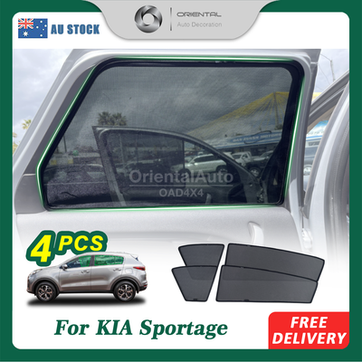 4PCS Magnetic Sun Shade for KIA Sportage QL Series 2015-2021 Window Sun Shades UV Protection Mesh Cover