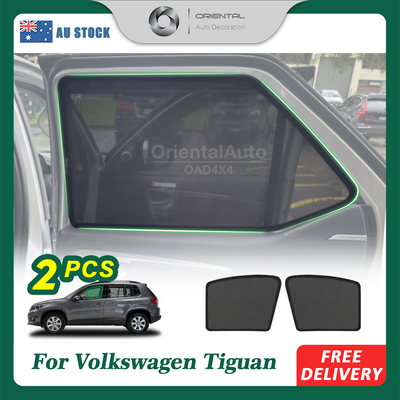 Front 2PCS Magnetic Sun Shade for Volkswagen Tiguan 2008-2016 Window Sun Shades UV Protection Mesh Cover