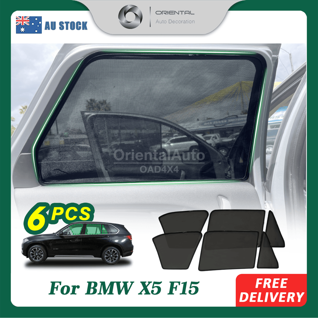 Pre-order Magnetic Window Sun Shade for X5 F15 2013-2018
