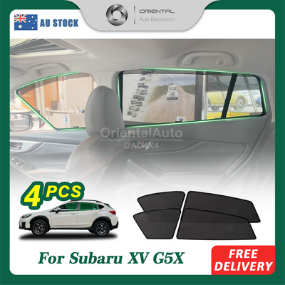4PCS Magnetic Sun Shade for Subaru XV G5X 2017+ Window Sun Shades UV Protection Mesh Cover