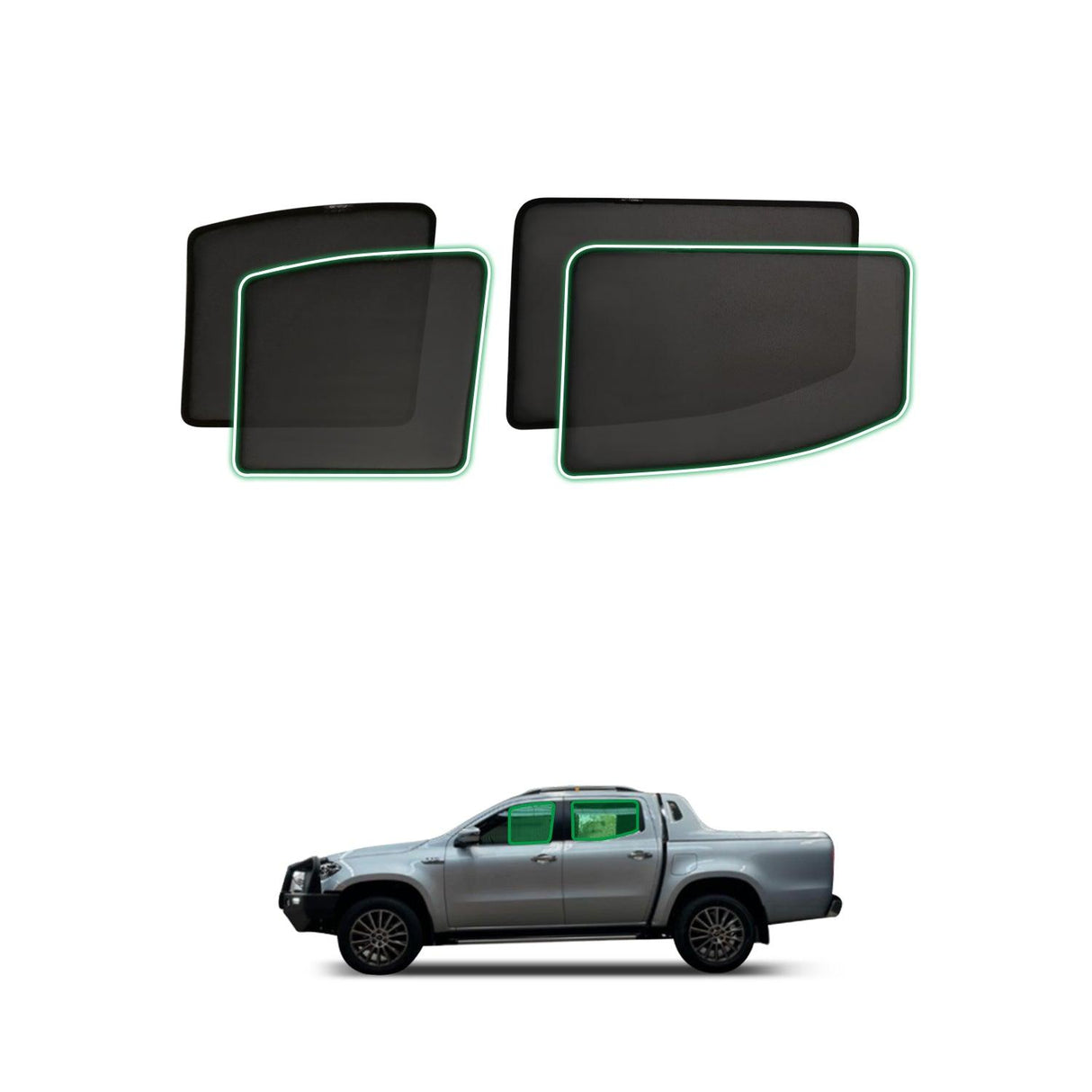 Magnetic Window Sun Shade for Mercedes-Benz X-Class 2017-2020