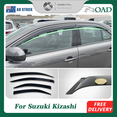 Premium Weather Shields for Suzuki Kizashi 2010-2017 Weathershields Window Visors