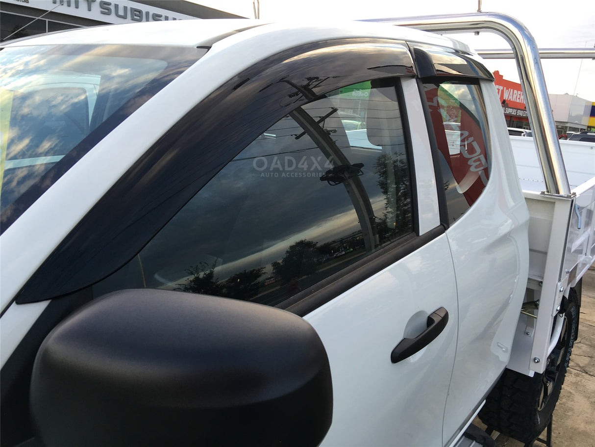 Bonnet Protector & Injection Weather Shield for Mitsubishi Triton MQ Extra Cab 2015-2018