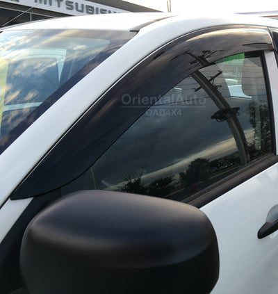 Injection 2pcs Weathershields Weather Shields Window Visor For Mitsubishi MQ MR Triton Extra Cab 2015-2024
