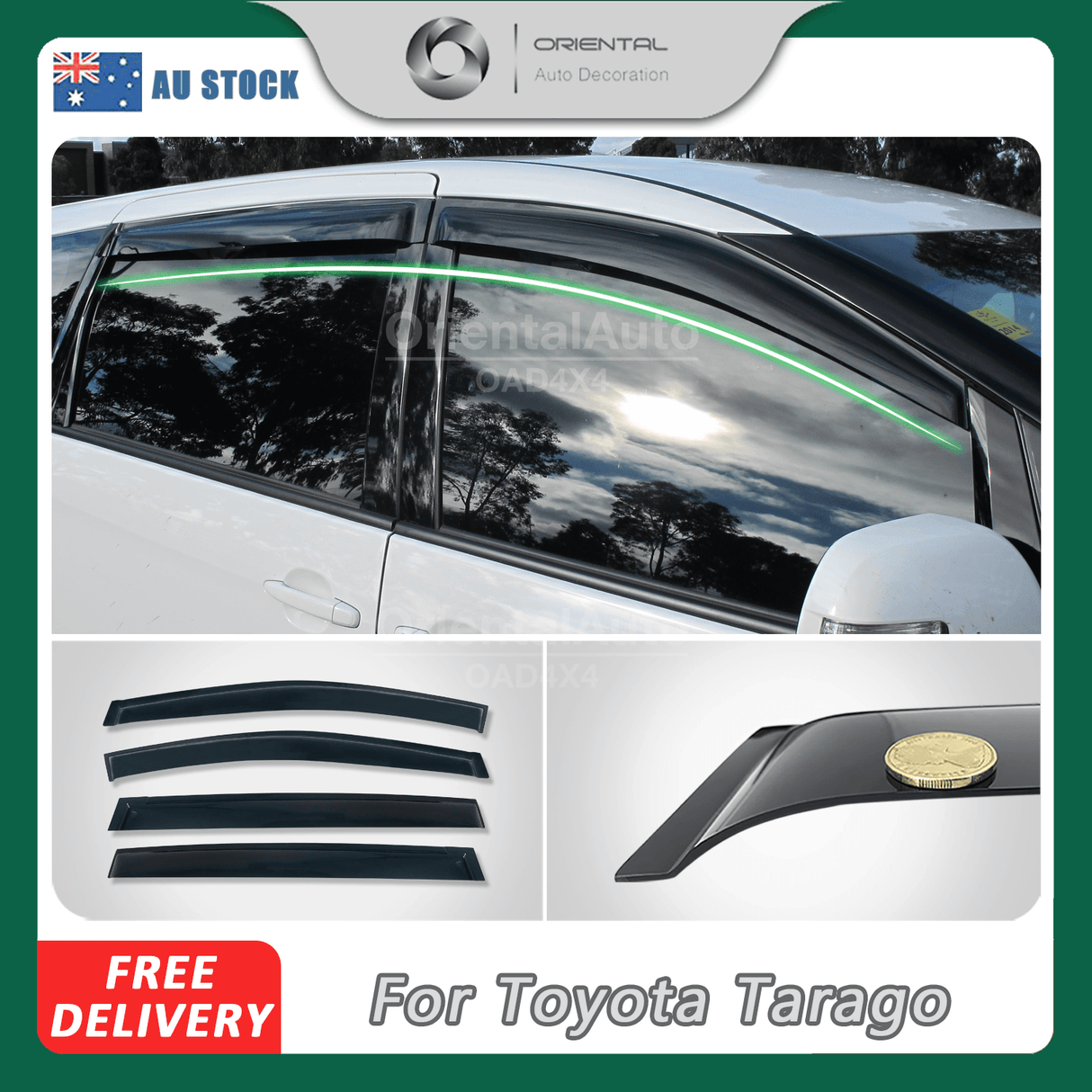 Weather Shields for Toyota Tarago 2006-2019