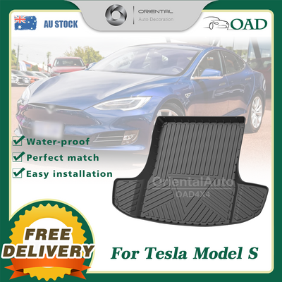 3D TPE Boot Mat for Tesla 2nd Gen Model S 2016-2021 Cargo Mat Trunk Mat Boot Liner