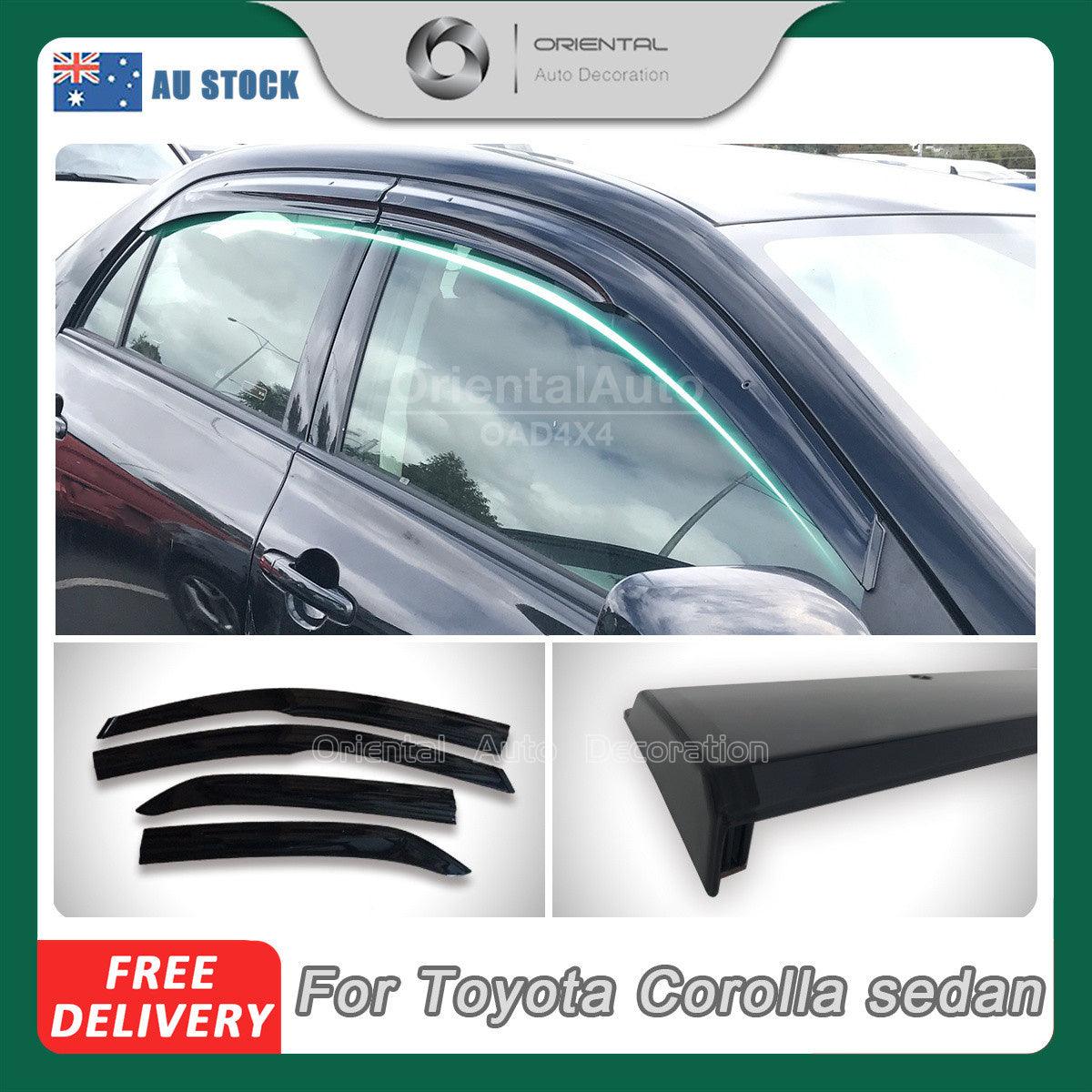 Injection Weather Shields for Toyota Corolla Sedan 2007-2013