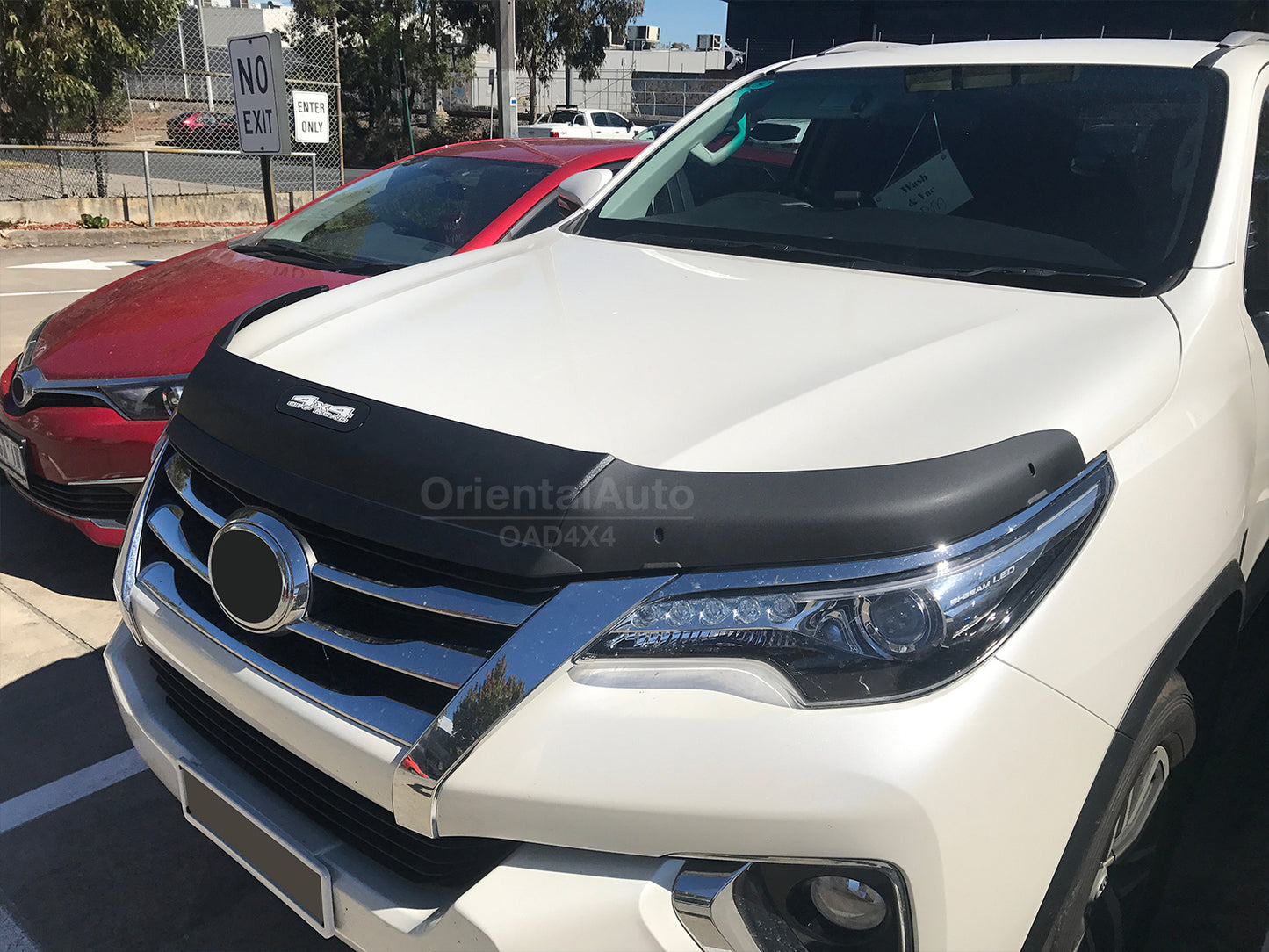 Injection Modeling Bonnet Protector & Injection Weathershield for Toyota Fortuner 2015-2020 Weather Shields Window Visor Hood Protector Bonnet Guard