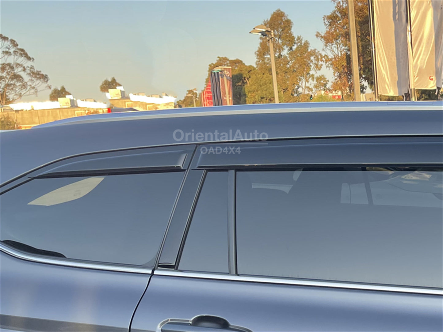Luxury 6pcs Weathershields for Toyota Kluger 2021+ Weather Shields Window Visors