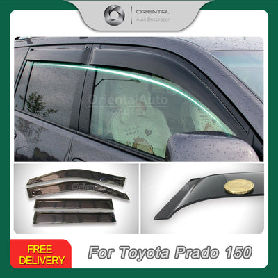 Premium Weathershields Weather Shields Window Visor For Toyota Land Cruiser Prado 150 2009+