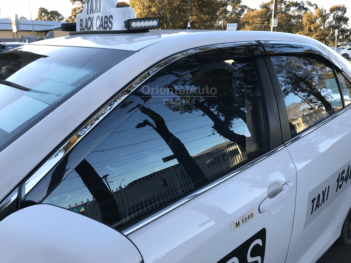 Stainless Edge Weather Shields for Toyota Aurion 2012-2017