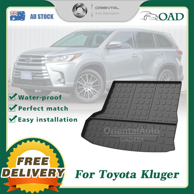 3D TPE Boot Mat for Toyota Kluger 2013-2020 Cargo Mat Trunk Mat Boot Liner