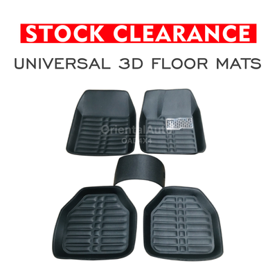 Stock Clearance| Universal 3D Floor Mats Carpet Black Leather Waterproof Front&Rear 5pcs Set