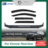 Bonnet Protector & Injection Weather Shields for Ford Everest Next-Gen 2022-Onwards