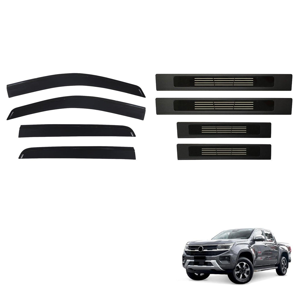 Weather Shields & Door Sill Protector for Volkswagen Amarok Dual Cab NF Series All-New 2023-Onwards