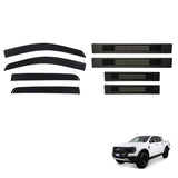 Weather Shields & Door Sill Protector for Ford Ranger Dual Cab Next-Gen 2022-Onwards