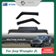 Injection Modeling Bonnet Protector & Widened Luxury 2pcs Weathershield for Jeep Wrangler JL Series 2 Door 2018-Onwards Weather Shields Window Visor + Hood Protector Bonnet Guard