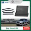 Injection Stainless Weathershields & 3D TPE Boot Mat for Haval H9 2015-Onwards 7 Seats Weather Shields Window Visor Cargo Mat Trunk Mat Boot Liner