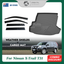 Premium Weathershields & 3D TPE Cargo Mat for Nissan T31 X-Trail 2007-2013 Weather Shields Window Visor Boot Mat for XTrail