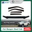Bonnet Protector & Luxury Weathershields Weather Shields Window Visor Ford PJ series Ranger Dual Cab 2007-2009