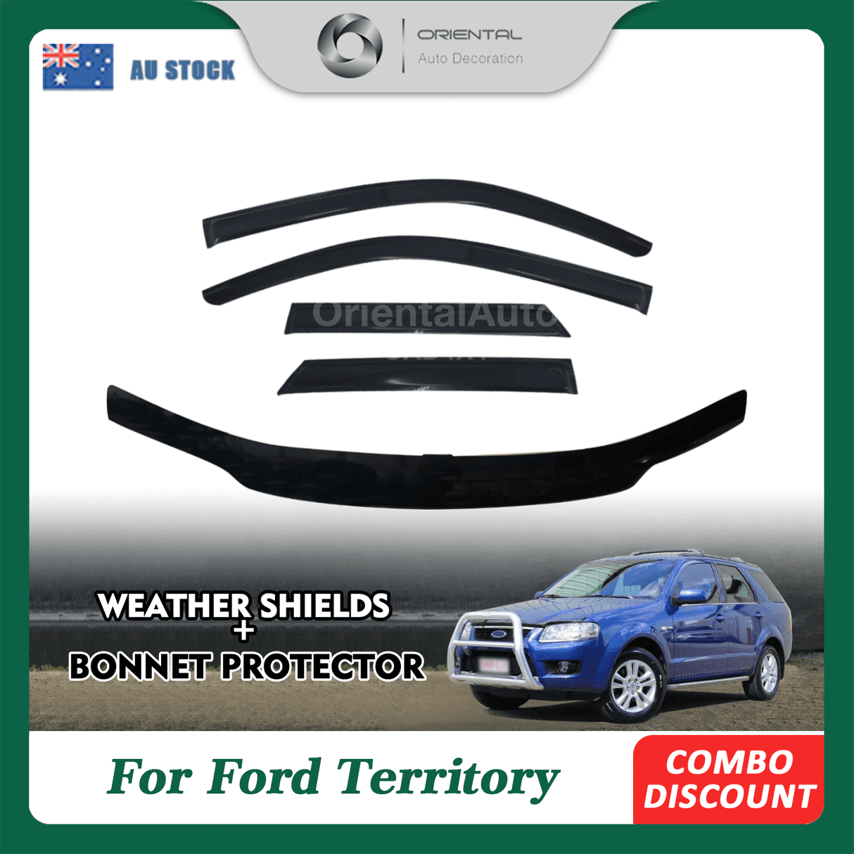 Bonnet Protector & Weather Shields for Ford Territory 2004-2011
