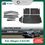 Luxury 6pcs Weather Shields & 3D TPE Detachable Cargo Mat Boot Mat for Toyota Kluger GX GXL 2021-Onwards 3pcs Weathershields Window Visor