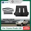 Pre-order Luxury Weathershields & 3D TPE Cargo Mat for Toyota Prado 120 2003-2009 Weathershields Window Visor Boot Mat with Inner Rear Step Panel Covered