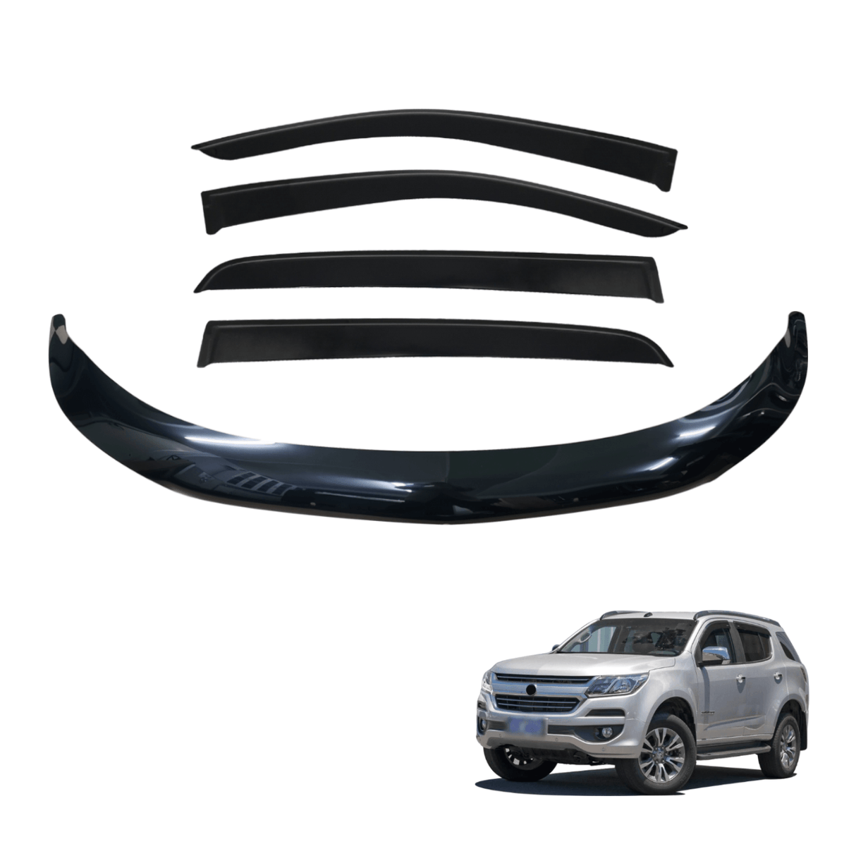 Bonnet Protector & Weathershields Weather Shields Window Visor for Holden Trailblazer 2016-2020 #Pickup ONLY