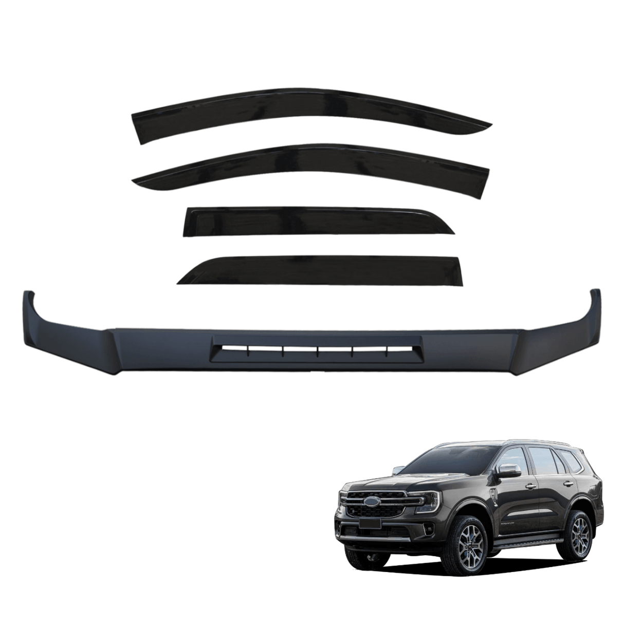 Bonnet Protector & Injection Weather Shields for Ford Everest Next-Gen 2022-Onwards