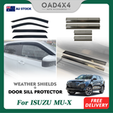 Weather Shields & Door Sill Protector for ISUZU MUX MU-X 2021-Onwards