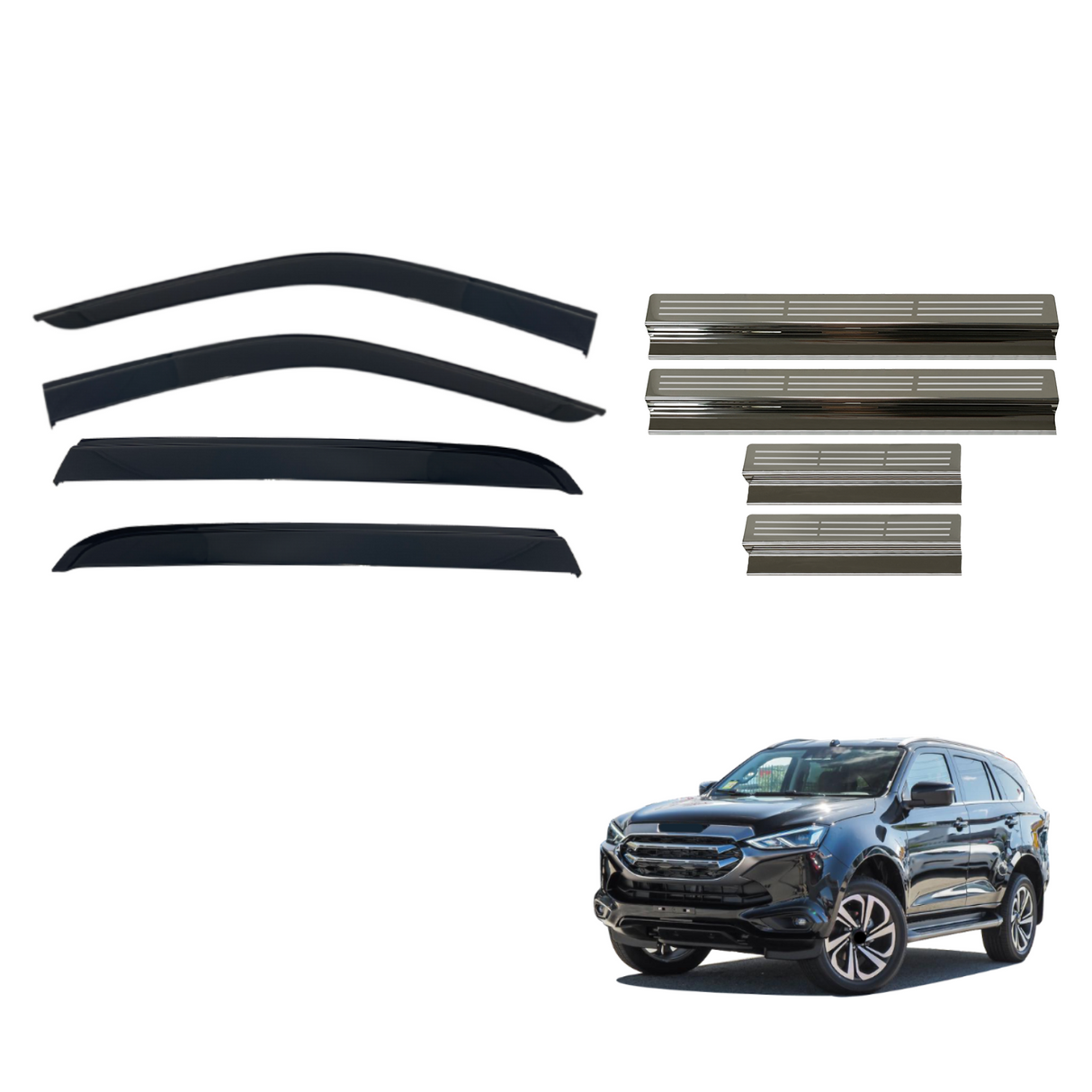 Weather Shields & Door Sill Protector for ISUZU MUX MU-X 2021-Onwards