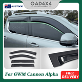 Widened Weather Shields for GWM Cannon Alpha 2024-Onwards