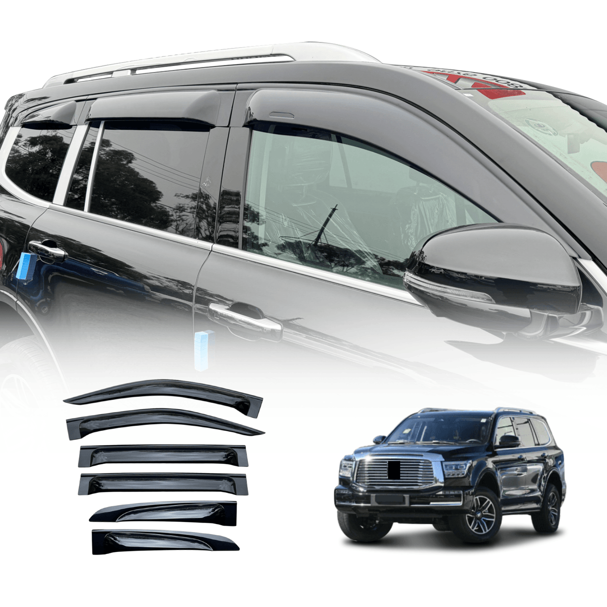 Widened Weather Shields for GWM Tank 500 Tank500 2024-Onwards 6PCS