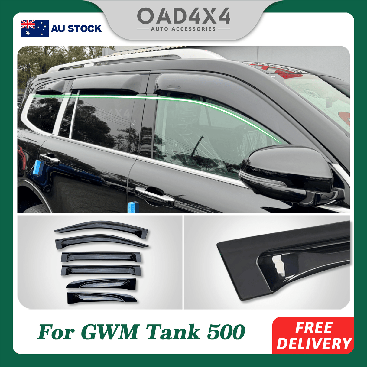 Widened Weather Shields for GWM Tank 500 Tank500 2024-Onwards 6PCS