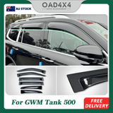 Widened Weather Shields for GWM Tank 500 Tank500 2024-Onwards 6PCS