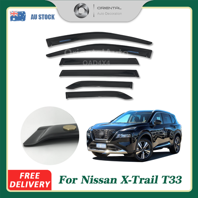 Luxury 6pcs Weathershields For Nissan X-Trail T33 2022+ Weather Shields Window Visor