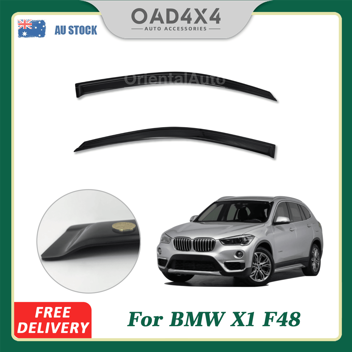 Weather Shields for BMW X1 F48 Series 2015-2022 2PCS