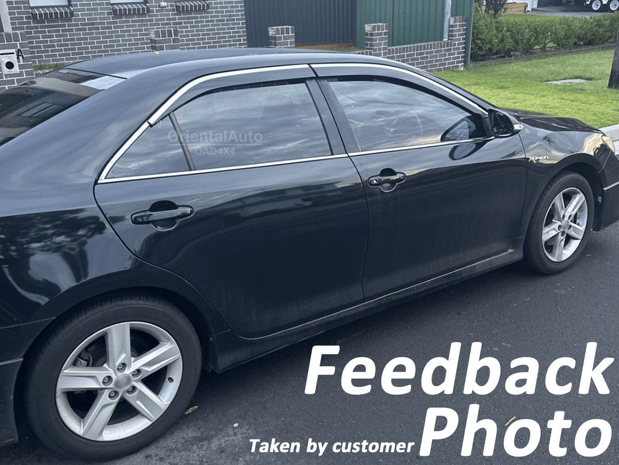 Stainless Edge Weather Shields for Toyota Aurion 2012-2017