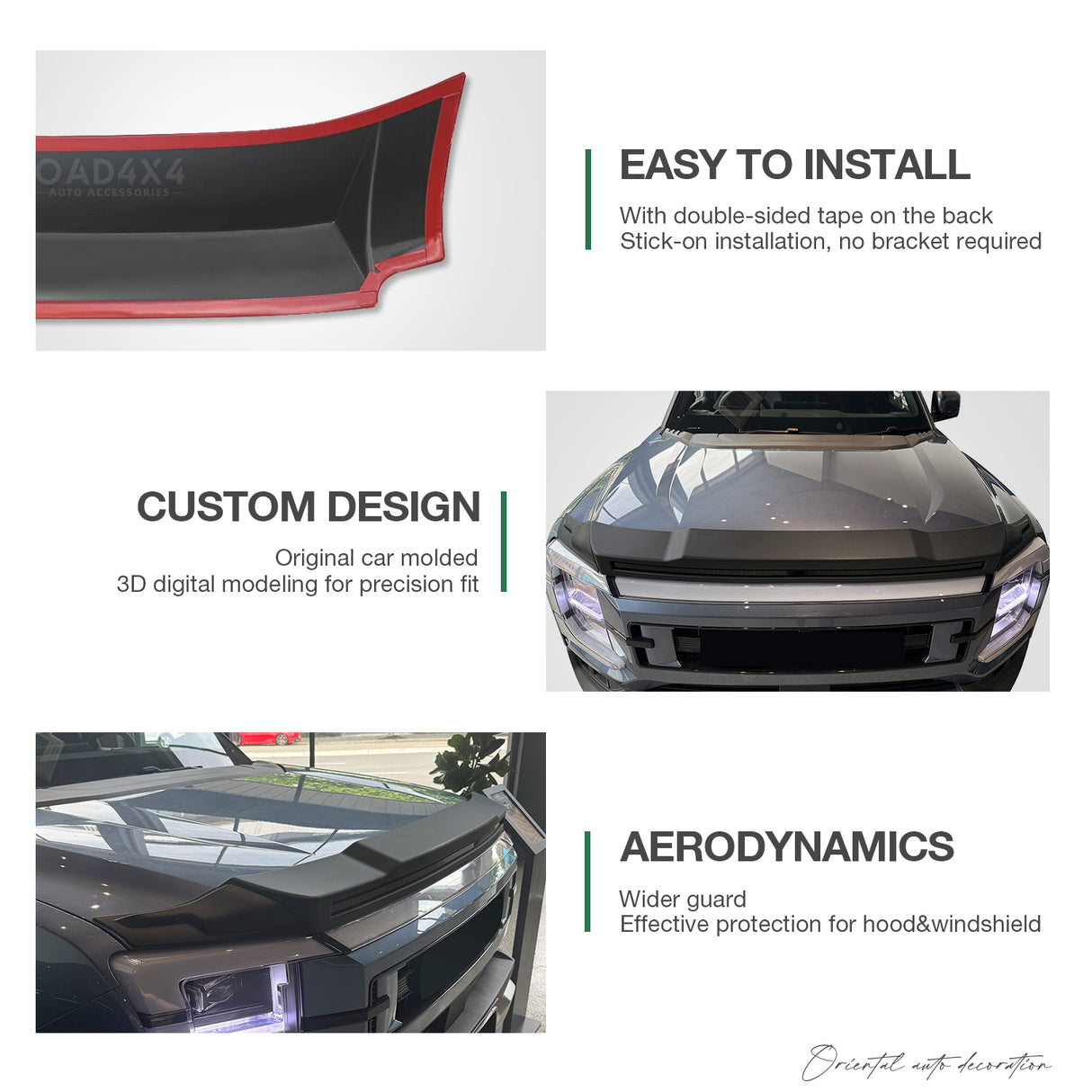 Bonnet Protector & Luxury Weathershields for BYD Shark 6 2025-Onwards