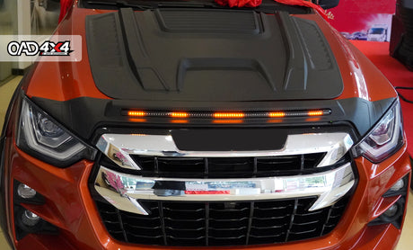 Bonnet Protector with LED Lights for ISUZU DMAX D-MAX 2020-2024