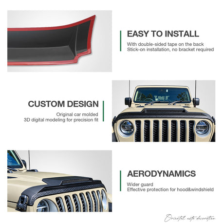 Bonnet Protector for Jeep Gladiator Dual Cab 2020-Onwards