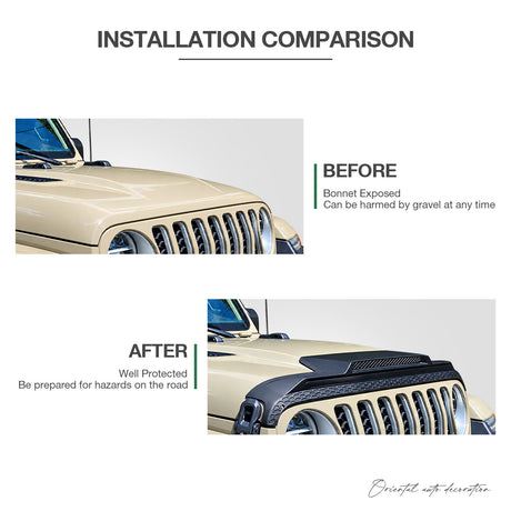 Bonnet Protector for Jeep Gladiator Dual Cab 2020-Onwards